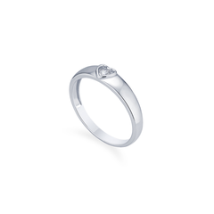 Nhẫn cưới vàng trắng 18k Beloved