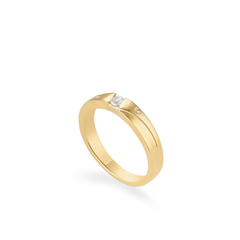 Nhẫn cưới vàng 14k đính đá CZ cao cấp