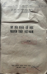 Sơ Yếu Khảo Cổ Học Nguyên Thủy Việt-Nam