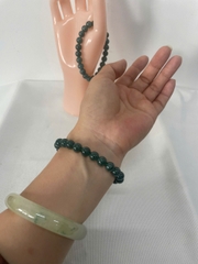 Chuỗi Tay Đá Lam Ngọc Hạt Tròn 22 Hạt 8 mm