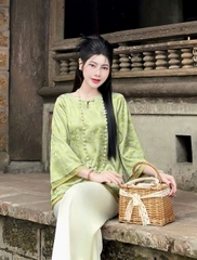 Bộ Cổ Giọt Lệ Gấm Thủy Mặc