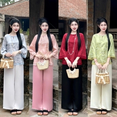 Bộ Cổ Giọt Lệ Gấm Thủy Mặc