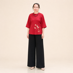 Bộ Gấm Xốp Thêu