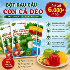 Bột rau câu  - Con cá dẻo