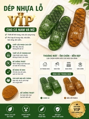 Dép nhựa gỗ