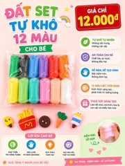 Dất set tự khô 12 màu
