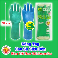 Gang Tay Cao Su Siêu Dai Nam Long Bảo Hộ Lao Động Size S,M