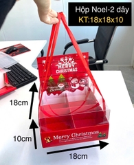 HỘP NOEL 4 NGĂN 2 DÂY
