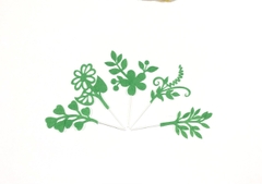SET CẮM LÁ DẠ 2 XANH