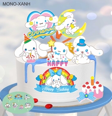 SET CẮM GIẤY THỎ MONO XANH