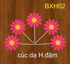 SET CẮM CÚC DẠ HỒNG ĐẬM