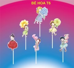 SET CẮM GIẤY BÉ GÁI HOA T6