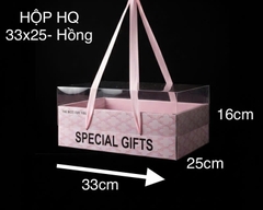Hộp Hoa Quả Hồng Size 33x25x16cm