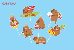 SET CẮM GIẤY CABY BARA NÂU 1