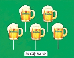 SET CẮM GIẤY CỐC BIA