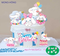 SET CẮM GIẤY THỎ MONO HỒNG