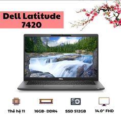 Laptop cũ [99%] Dell Latitude 7420 (i5-1135G7 | 16Gb | 512Gb | 14 FHD) Tặng túi + Chuột + bàn di chuột *BẢO HÀNH 03 THÁNG*