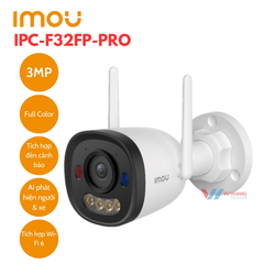 Camera Wifi ngoài trời Full color Bullet 2E Pro 3MP IMOU IPC-F32FP-PRO (DSS)