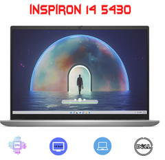 Laptop cũ [99%] Dell Inspiron 5430 (2024) (i5-1255u | 16Gb | 256Gb | 14 FHD | Bạc | Sạc | Máy nhật) Tặng túi + chuột + bàn di chuột *BẢO HÀNH 03 THÁNG*