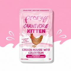 Pate Mèo Con PRAMY CARNIVORE Kitten Vị Gà Và Sữa Non Dạng Mousse Mềm Mịn 70g