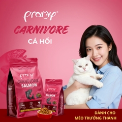 Hạt Cho Mèo PRAMY CARNIVORE Vị Cá Hồi 1kg