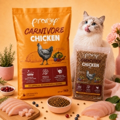 Hạt cho mèo giàu đạm PRAMY CARNIVORE Vị Gà 7kg