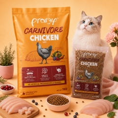 Hạt cho mèo giàu đạm PRAMY CARNIVORE Vị Gà 7kg