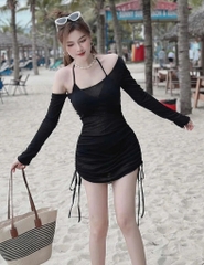 Đồ bơi nữ 3 mảnh màu đen