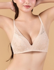 Áo ngực nữ ren Inviswire gọng ảo không gọng mút mỏng cup Tshirt