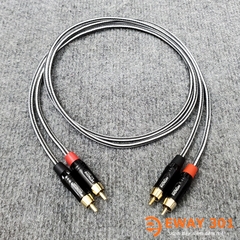 Bộ Dây AV (RCA) Bản Dây Phòng Thu DIY Tại Eway301 - Dài 1m