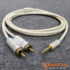 Dây 3.5mm ra 2 AV HOLTEK Chuẩn Hi-End Dài 5m