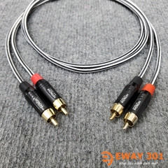 Bộ Dây AV (RCA) Bản Dây Phòng Thu DIY Tại Eway301 - Dài 1m