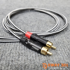 Bộ Dây AV (RCA) Bản Dây Phòng Thu DIY Tại Eway301 - Dài 1m