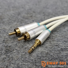 Dây 3.5mm ra 2 AV HOLTEK Chuẩn Hi-End Dài 3m