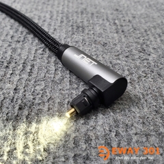 Dây Quang Học Optical JNET 1 Đầu Vuông Góc 1 Đầu Thẳng - Dài 2m