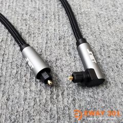 Dây Quang Học Optical JNET 1 Đầu Vuông Góc 1 Đầu Thẳng - Dài 2m