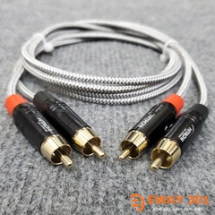 Bộ Dây AV (RCA) Bản Dây Phòng Thu - Dài 1m