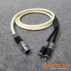 Dây Jack Canon Cái ra 2 AV/RCA WBT 888 - Dây Tín Hiệu Dùng Cho Loa SUB Điện