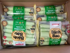 Bánh bao không nhân lá dứa (12c / 300g / Gói)
