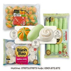 Bánh bao không nhân lá dứa (12c / 300g / Gói)