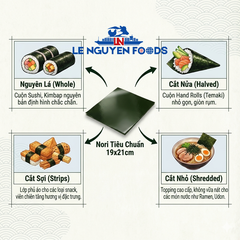 Lá rong biển (100 lá / 280g / Gói)