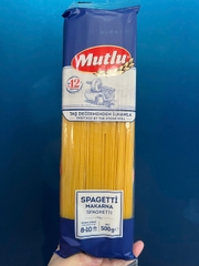 Mì ý spaghetti Mutlu 1.7mm (500g / Gói)