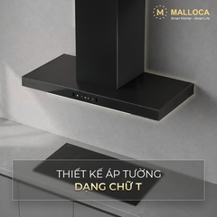 Máy hút mùi áp tường dạng chữ T Malloca MH9045TS - Ảnh nhỏ 3