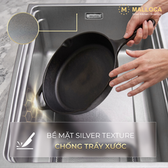 Chậu rửa chén 1 hố Inox 304 Malloca SILVER MS7743SI - Ảnh nhỏ 2