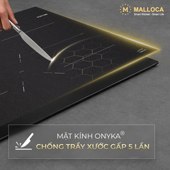 Bếp từ 3 vùng nấu 80cm với mặt kính Onyka chống trầy xước Malloca MI803ES - Ảnh nhỏ 9