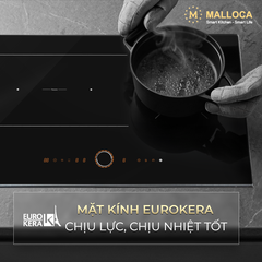 Bếp từ kết hợp hồng ngoại 3 vùng nấu 80cm Malloca MIR9021ES - Ảnh nhỏ 3