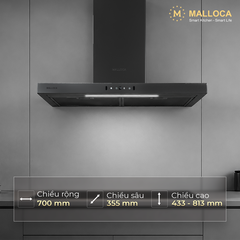 Máy hút mùi áp tường Malloca MH7035TS - Ảnh nhỏ 3