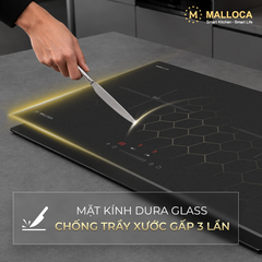 Bếp từ 2 vùng nấu 73cm (Mặt kính Malloca DuraGlass chống trầy xước) - Ảnh nhỏ 3