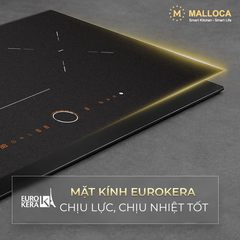 Bếp từ kết hợp hồng ngoại 3 vùng nấu 80cm Malloca MIR9021ES - Ảnh nhỏ 4