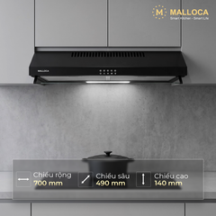 Máy hút mùi Classic 70cm Malloca H700E - Ảnh nhỏ 3